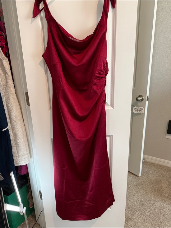 LOFT Dresses & Skirts - LOFT Sleeveless Cowl Neck Midi Dress in Deep Wine